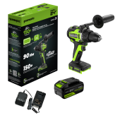 Аккумуляторная дрель-шуруповерт GREENWORKS 24V GD24DD90 (3707507) бесщеточная без аккумулятора и зарядного устройства