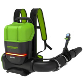 Аккумуляторный ранцевый воздуходув GREENWORKS GD82BP2 82V (2408307) без аккумулятора и зарядного устройства