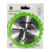 GREENWORKS Диск пильный Greenworks 120х9,5 мм, 24T, по дереву (2952507)