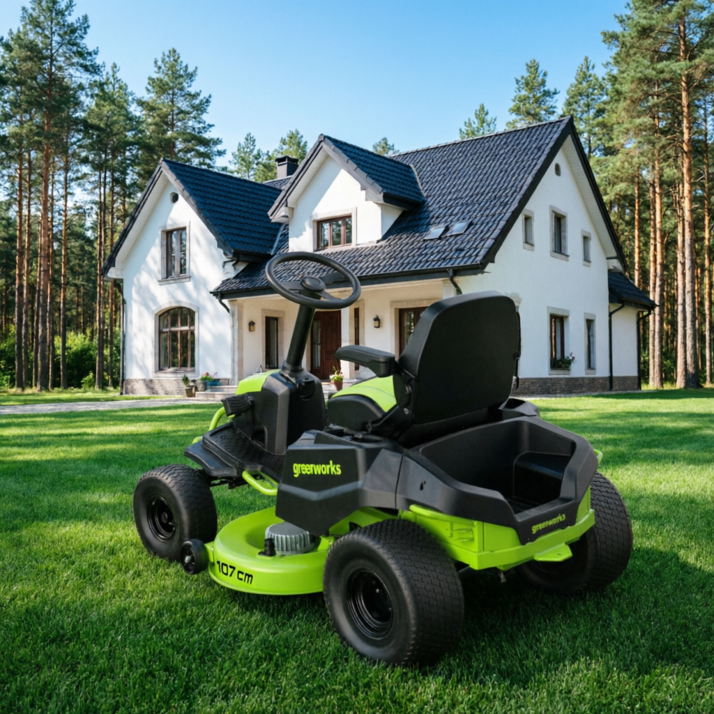 Райдер (газонокосилка с сиденьем) Greenworks CrossoverT CRT428 82V