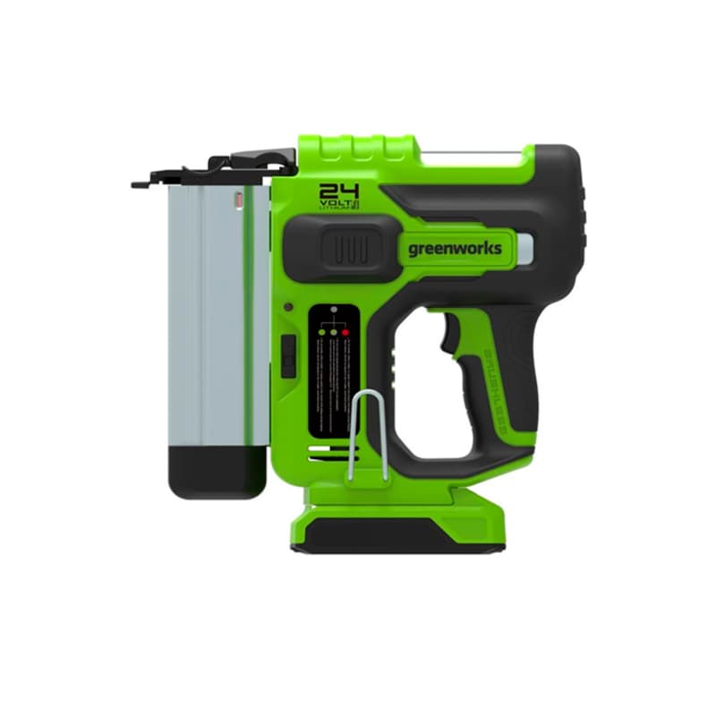 Аккумуляторный нейлер (Гвоздезабивной пистолет) GREENWORKS 24V GD24BN (3400707) без аккумулятора и зарядного устройства