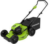 Аккумуляторная газонокосилка GREENWORKS 40V GD40LM46HP (2514407) без аккумулятора и зарядного устройства