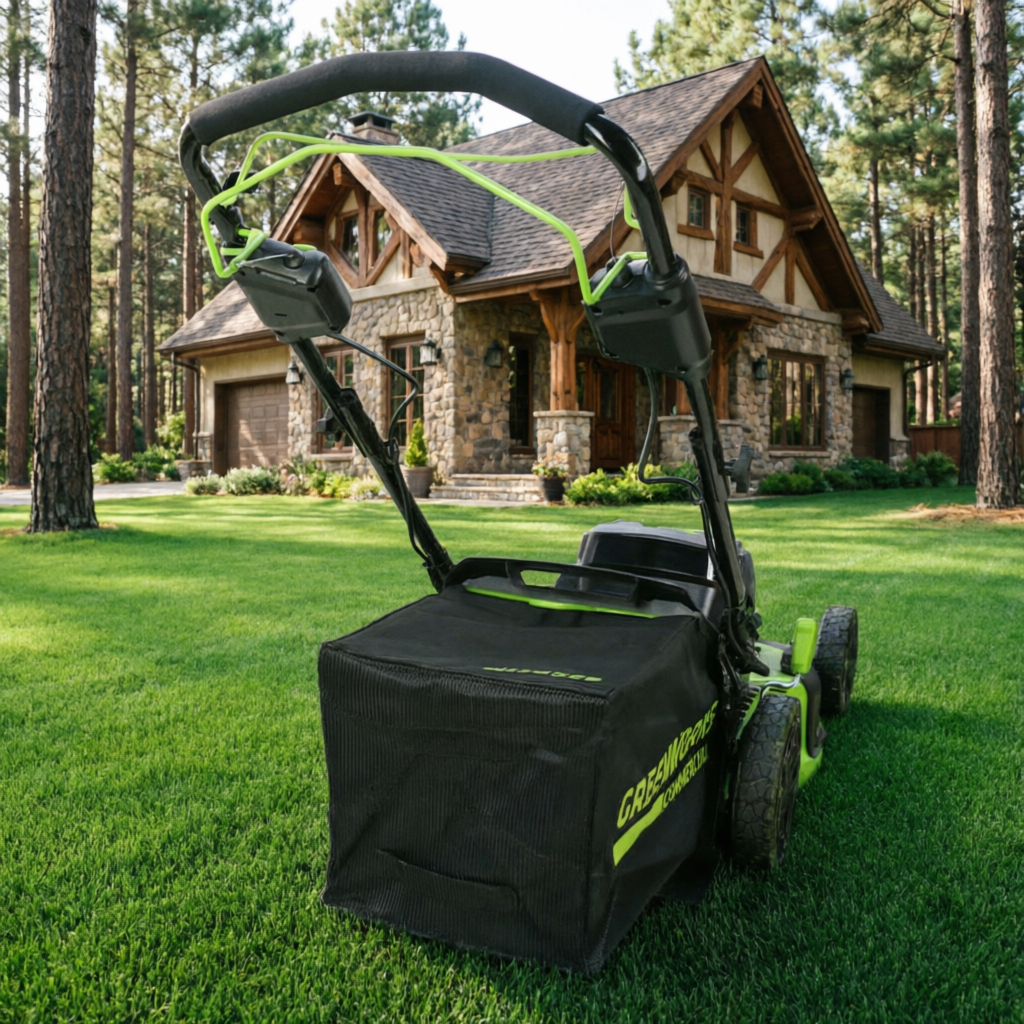 Аккумуляторная самоходная газонокосилка GREENWORKS 82V GC82LM51SP2