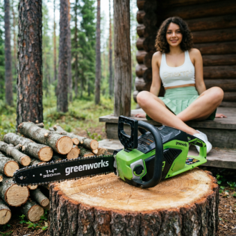 Аккумуляторная электропила GREENWORKS GD40CS15 (2005707)