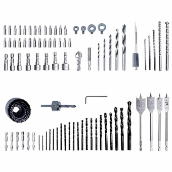 GREENWORKS Набор сверл, бит и коронок в кейсе 90 предметов (2944607)