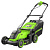 Аккумуляторная газонокосилка GREENWORKS 40V GD40LM411 (2521007)