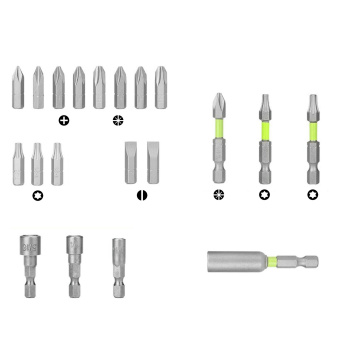 GREENWORKS Набор бит, торцевых головок и адаптеров в кейсе 40 шт. (2944207)