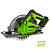 Аккумуляторная циркулярная пила GREENWORKS 24V GD24CS (1500907) без аккумулятора и зарядного устройства