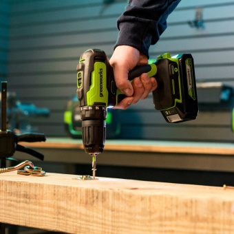 Аккумуляторная дрель-шуруповерт GREENWORKS 24V GD24DD35 (3704007CUA) бесщеточная с 2 Ач аккумулятором и зарядным устройством