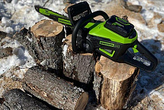 Аккумуляторная пила Greenworks GD60CS40 - обзор