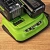 Ультрабыстрое двойное зарядное устройство GREENWORKS G24X2C8 (2958807)