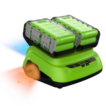 Ультрабыстрое двойное зарядное устройство GREENWORKS G24X2C8 (2958807)