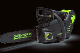 Поступили на склад одноручные цепные пилы Greenworks GD40TCS