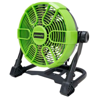 Аккумуляторный вентилятор с гибридным питанием GREENWORKS 24V/110-240V G24FAN (3503407) без аккумулятора и зарядного устройства