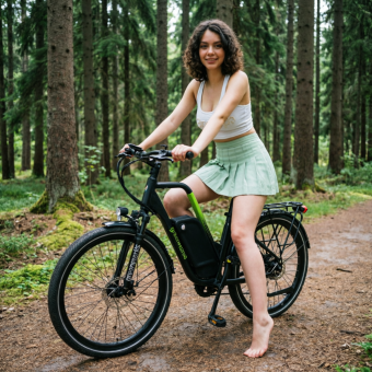 Электрический велосипед GREENWORKS 82V EB327 городской аккумуляторный