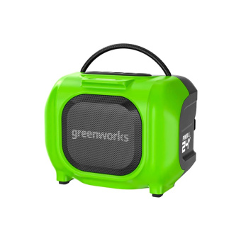 Аккумуляторная беспроводная акустическая система (колонка) GREENWORKS 24V/220V GPT-MNBS (3503107) без аккумулятора и зарядного устройства