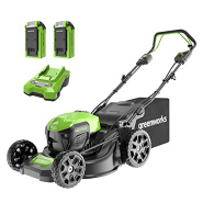 Самоходная газонокосилка аккумуляторная Greenworks GD40LM46S - обзор