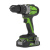 Аккумуляторная дрель-шуруповерт GREENWORKS 24V GD24DD60 (3704107) бесщеточная без аккумулятора и зарядного устройства