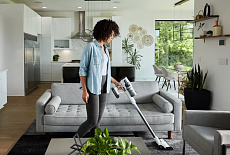 Идеальное дополнение линейки Greenworks 24V - беспроводной вертикальный пылесос 