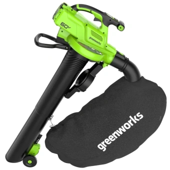 Аккумуляторный воздуходув GREENWORKS GD60BVII (2409307) без аккумулятора и зарядного устройства