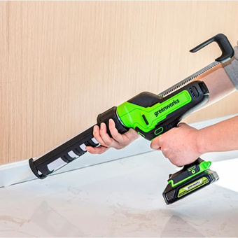 Аккумуляторный пистолет для герметика GREENWORKS 24V G24CAU (3501707) без аккумулятора и зарядного устройства