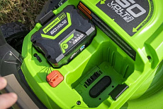 Новинка сезона 2021! Максимально мощная газонокосилка 60V 2х4Ah