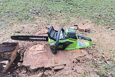 Обзор новой модели цепной пилы 40V