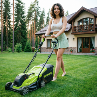 Аккумуляторная газонокосилка GREENWORKS GD24LM33 (2516107)