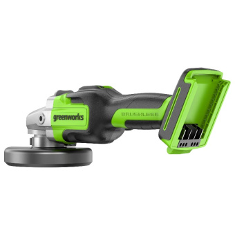 Аккумуляторная угловая шлифовальная машина (болгарка) GREENWORKS 24V GD24AG (3200207UA) с 2 Ач аккумулятором и зарядным устройством в сумке
