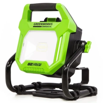 Аккумуляторный LED-прожектор GREENWORKS 82V/220V G82WLH с гибридным питанием (3504007) без аккумулятора и зарядного устройства