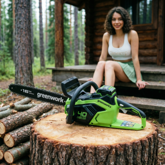 Аккумуляторная электропила GREENWORKS GD40CS18 (2005807)