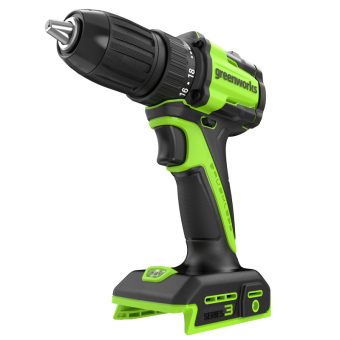 Аккумуляторная дрель-шуруповерт GREENWORKS 24V DD345 (3708307) бесщеточная без аккумулятора и зарядного устройства