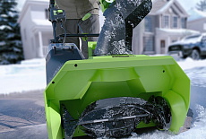 Обзор снегоуборщиков Greenworks
