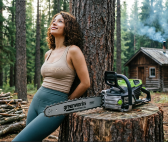 Аккумуляторная электропила GREENWORKS OCS800 (2009707) 5 кВт (6.8 л.c.) без АКБ и ЗУ