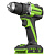 Аккумуляторная дрель-шуруповерт GREENWORKS 24V DD560 (3708407) бесщеточная без аккумулятора и зарядного устройства