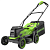 Аккумуляторная газонокосилка GREENWORKS 24V GD24X2LM361 (2520707)