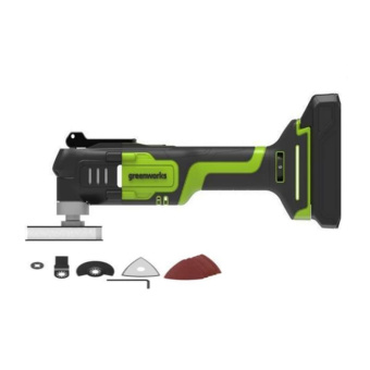 Аккумуляторный реноватор (Мультитул) GREENWORKS 24V G24MT (3400307CUA) с 2 Ач аккумулятором и зарядным устройством