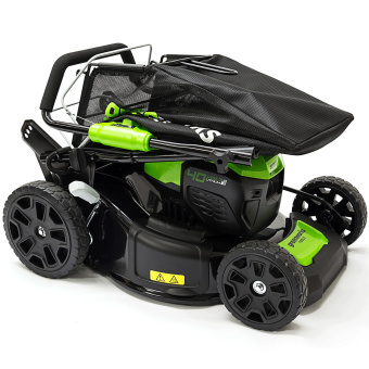 Самоходная аккумуляторная газонокосилка GREENWORKS GD40LM46SPK5 (2506807UG) с АКБ 5 Ah и ЗУ