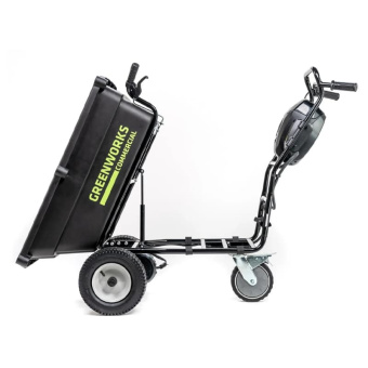 Аккумуляторная садовая тележка GREENWORKS 82GC (7400607UB) с 5 Ач аккумулятором и зарядным устройством