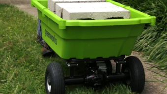 Аккумуляторная садовая тележка GREENWORKS G40GCK4 (7400007UB) с 4 Ач аккумулятором и зарядным устройством