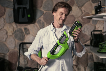 Аккумуляторный триммер GREENWORKS G40LT30 (2101507UF) с АКБ 5 Ah и ЗУ