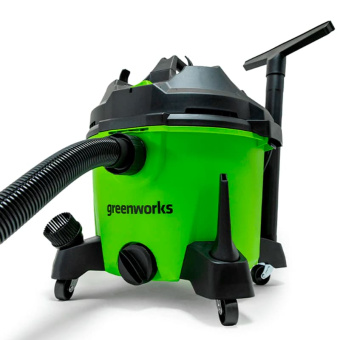 Электрический строительный пылесос GREENWORKS 220V G120WDV (4701207) 