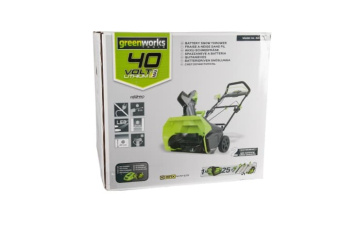 Аккумуляторный снегоуборщик GREENWORKS GD40ST 40V 51 см (2600007UF) с 6 (4+2) Ач аккумулятором и зарядным устройством