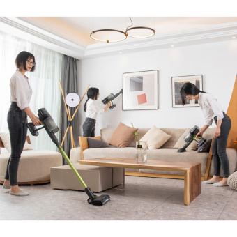 Аккумуляторный вертикальный пылесос GREENWORKS G24SVK4 (4700607UB) с АКБ 4 Ah и ЗУ